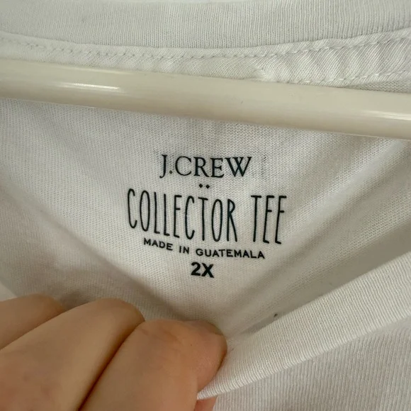 J. Crew White Collector Tee - Picture 3 of 3